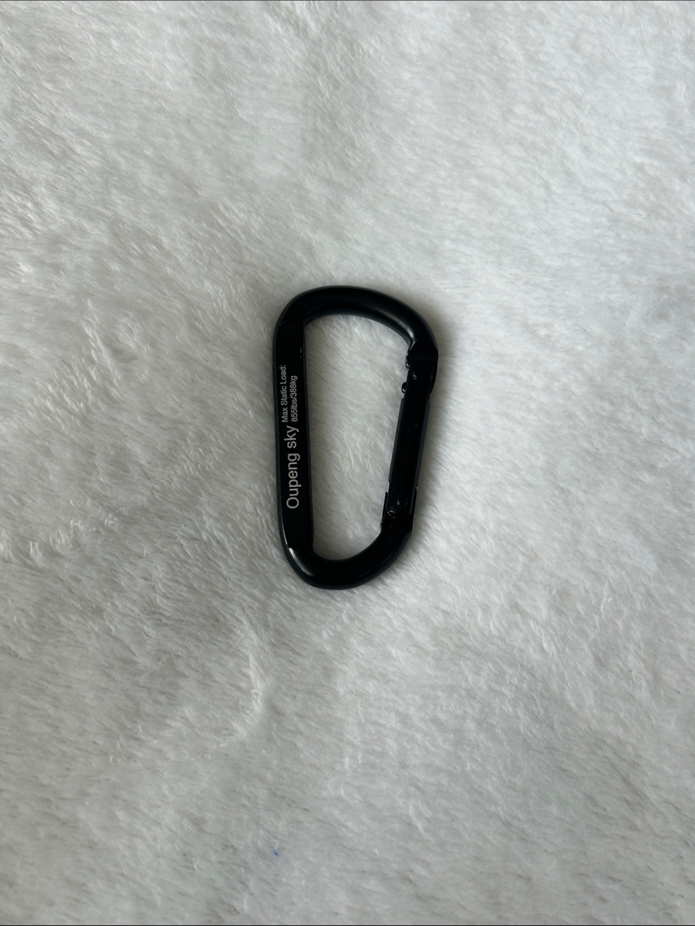 Oupeng Sky Carabiner Max Static Load: 855lbs/388kg